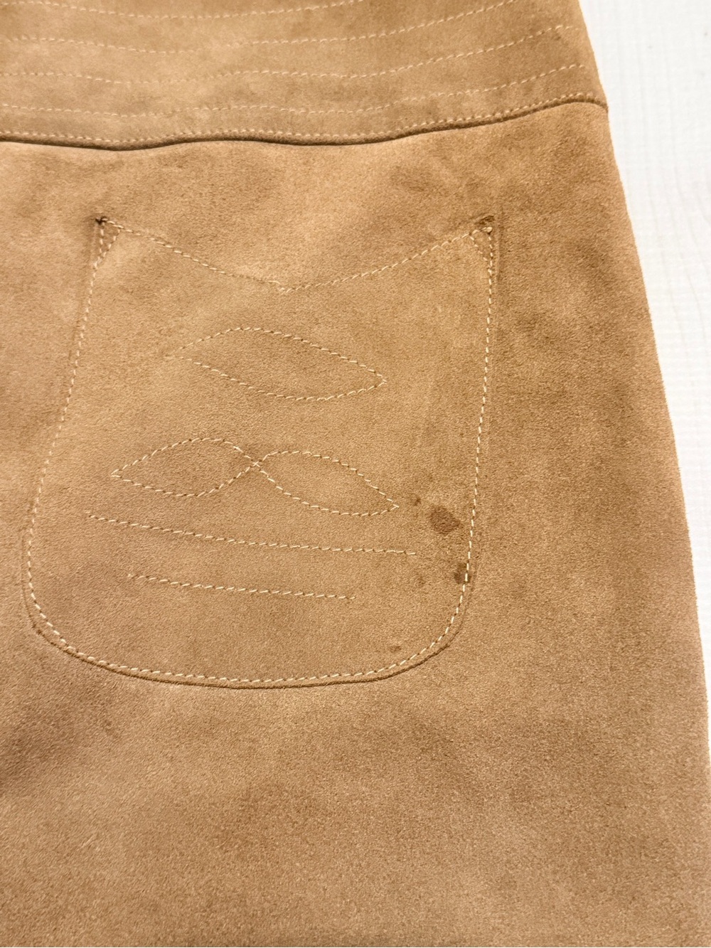 Free People Camel Suede Mini Skirt - Picture 5 of 5